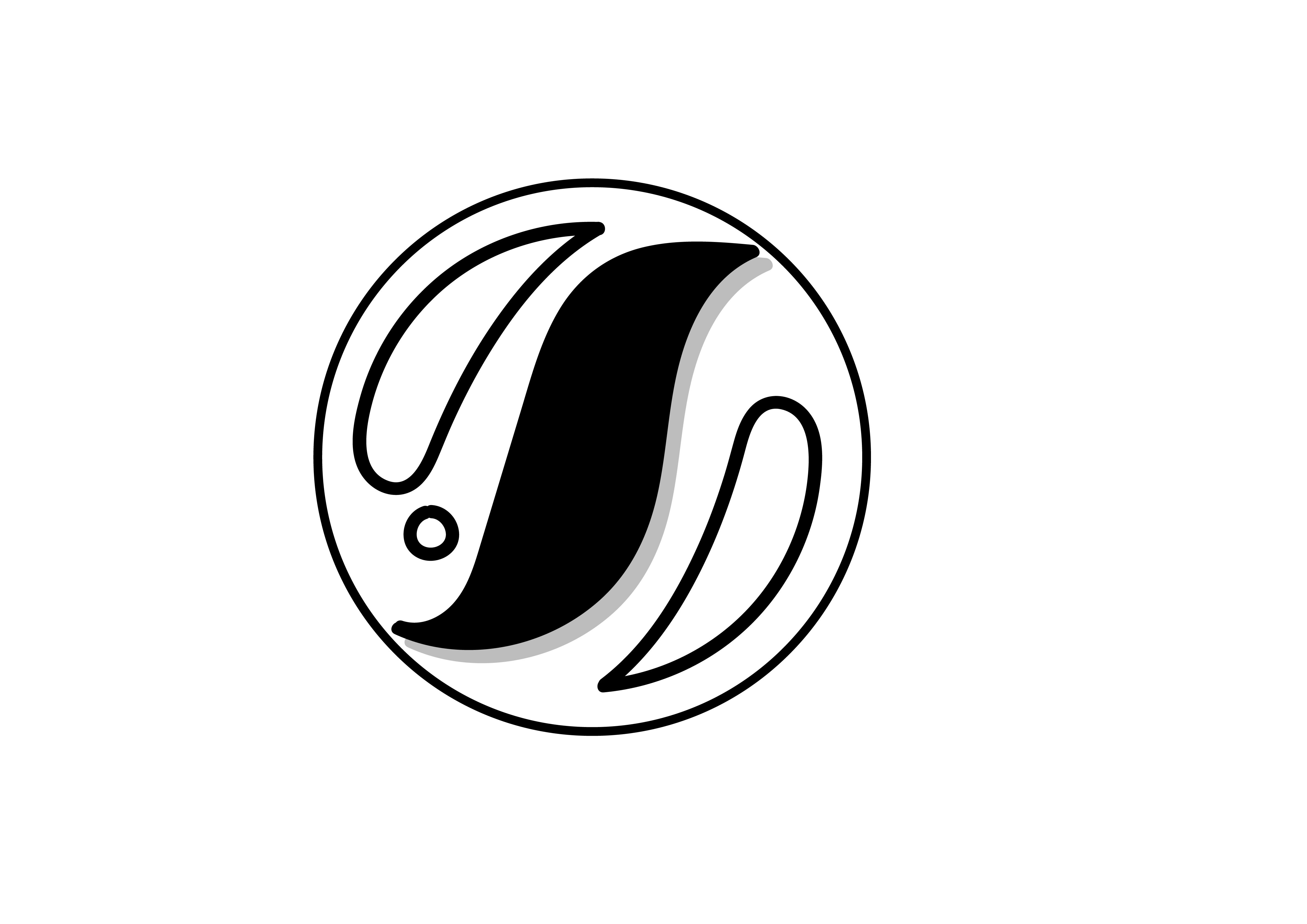 Marble symbol in black and white